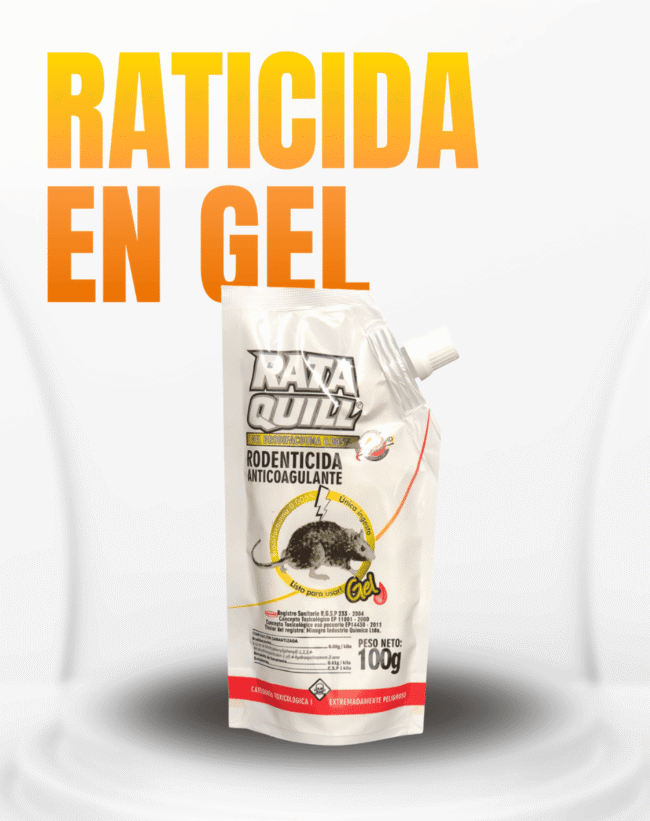 Raticida gel de marca Rataquill veneno para ratas que las seca