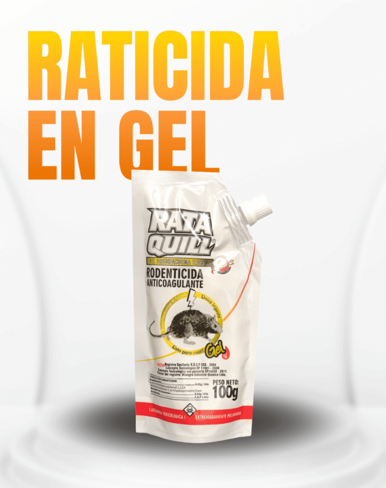 Raticida gel de marca Rataquill veneno para ratas que las seca