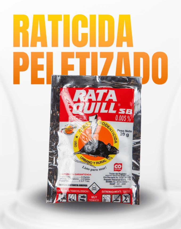 Raticida peletizado de marca Rataquill veneno para ratas